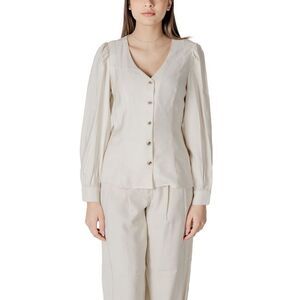 Vila Clothes Beige Viscose Women's Blouse
